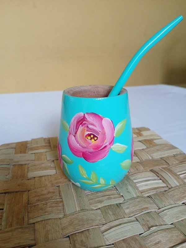 Producto - Mate perita Rosas