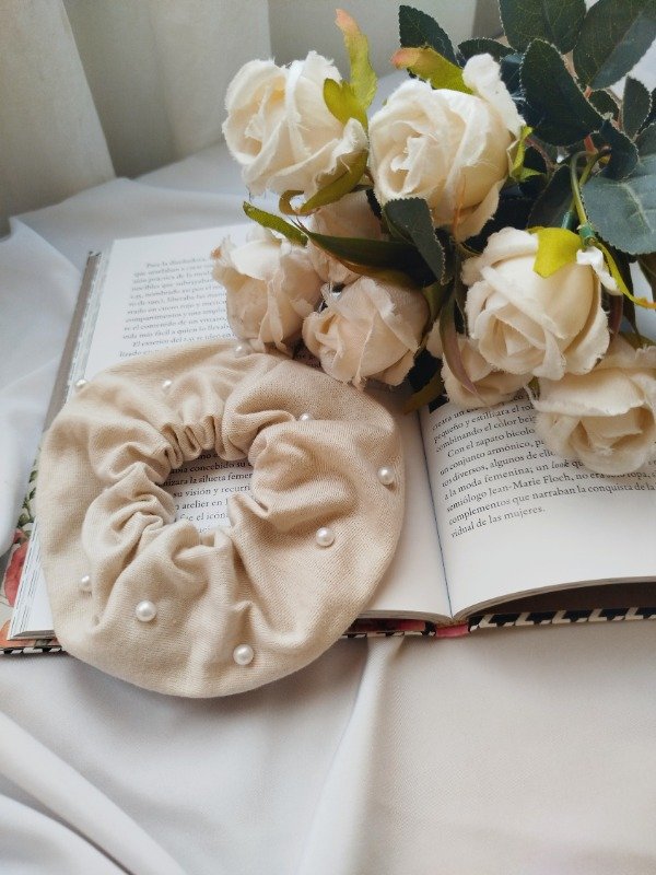 Producto - Maxi Scrunchies con perlas - Combo BASE