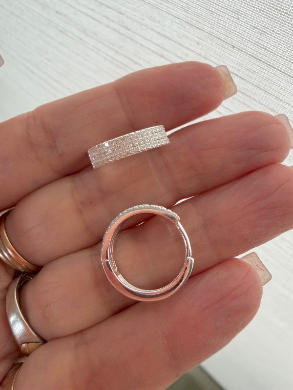 Producto - Argollitas 1,8 cm gruesas plata 925