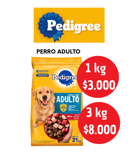 Producto - PROMO PEDIGREE PERRO ADULTO X3 KG