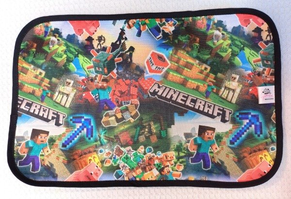 Producto - MANTEL INDIVIDUAL MINECRAFT con negro - 1
