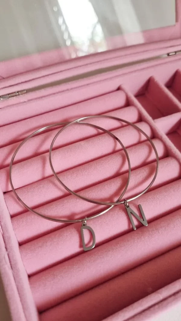 Producto - Esclavas acero quirúrgico iniciales  D/N