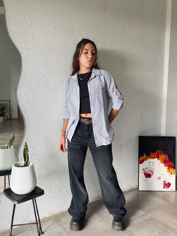 Producto - CAMISA LINES CELESTE
