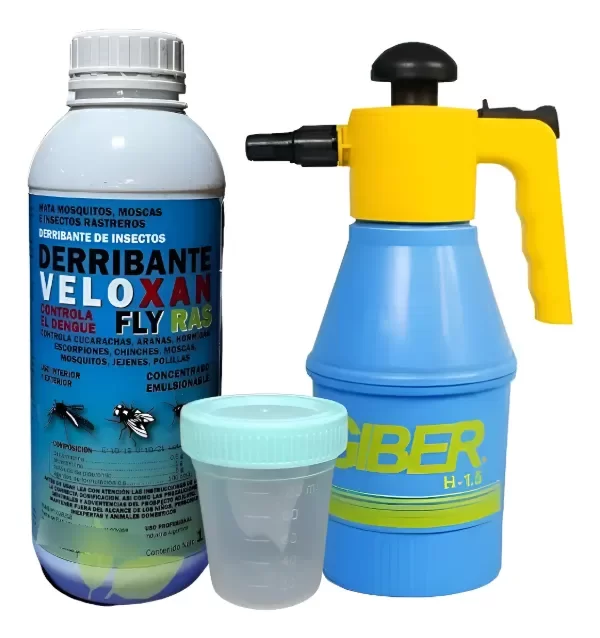 Producto - Veloxan Derribante Fly Ras 1L + Pulverizador Giber 1.5L