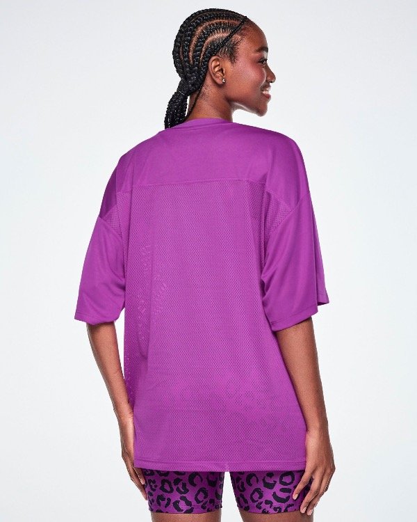Producto - Ultrabright Oversized Mesh Sports Jersey - Purple Power - 1