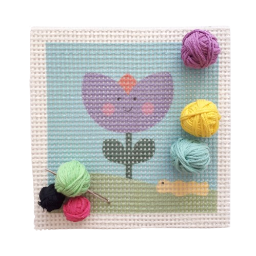 Producto - KIT PARA BORDAR EN CAÑAMAZO - TULIPÁN