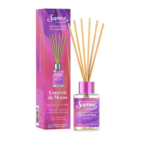 Producto - Difusor corazón de moras 60ml