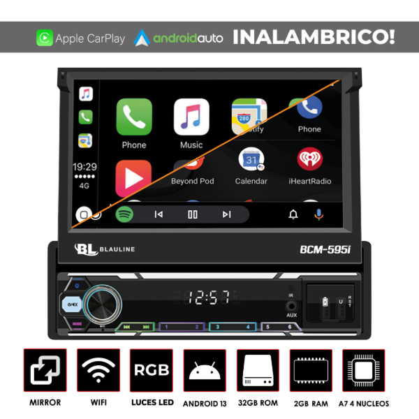 Producto - ESTEREO BLAULINE 1 DIN BCM-595i - 0