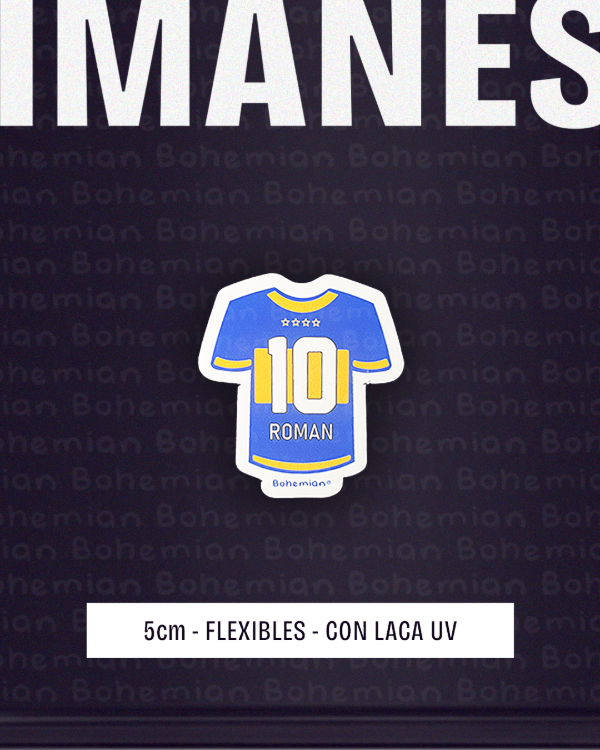Producto - Iman ROMAN, BOCA JUNIORS con LACA UV - Boca Juniors