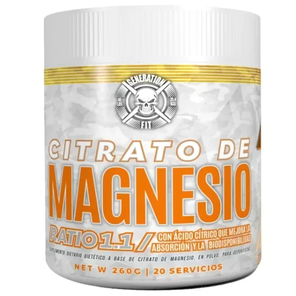 Producto - Citrato De Magnesio 300 Grs Generation Fit