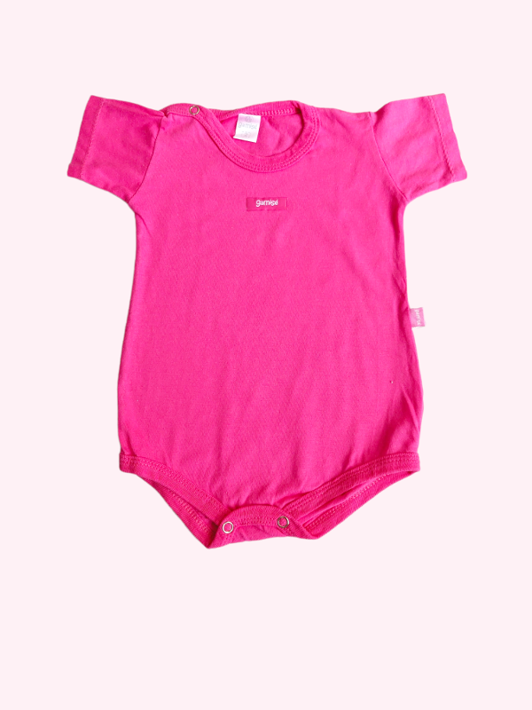 Body manga corta fucsia Gamise 3/6 meses