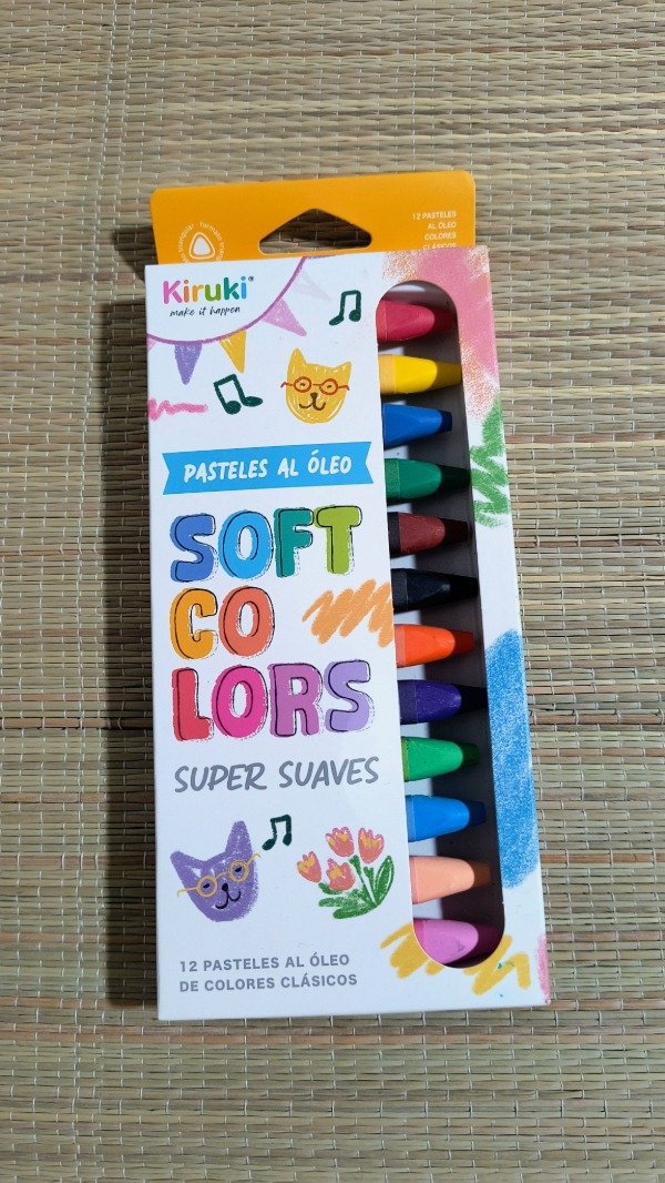 Producto - Crayones pasteles al oleo kiruki x 12 colores