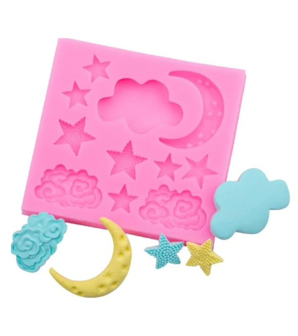 Producto - Molde estrellas nubes luna - 0