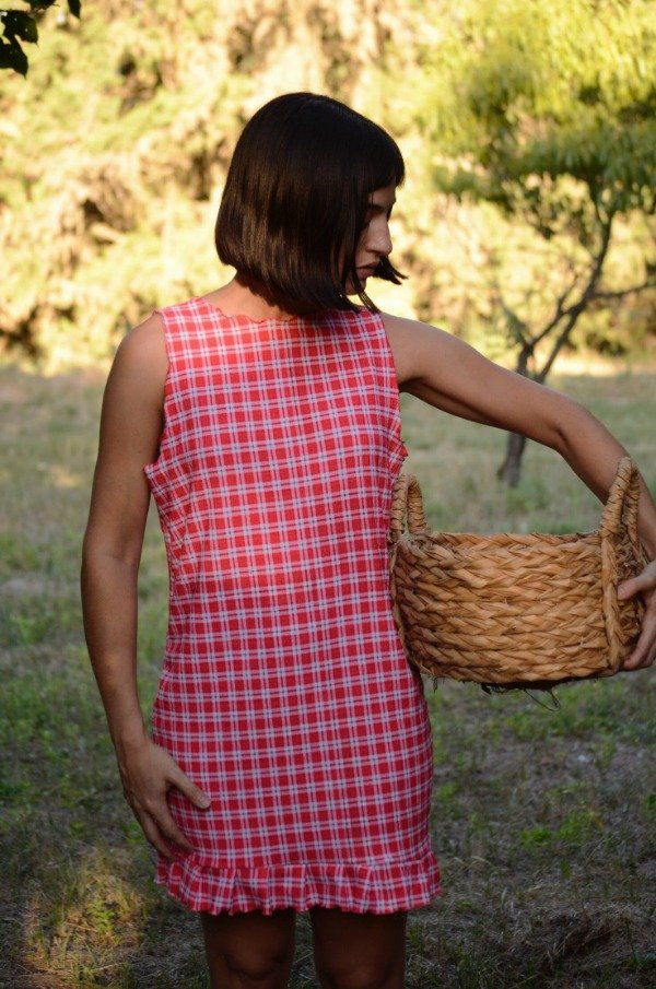 Producto - vestido  Cuadrille Rojo
