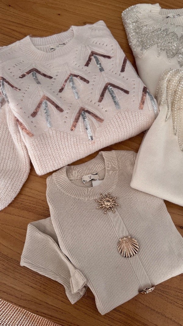 Producto - Sweaters Maxi bordado lentejuelas