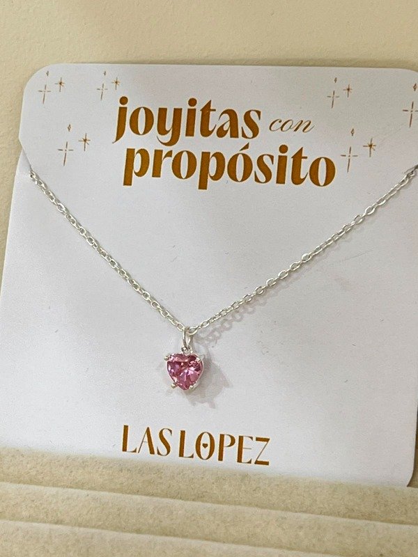 Producto - Collar de cristal Rosa - UNICO EN STOCK