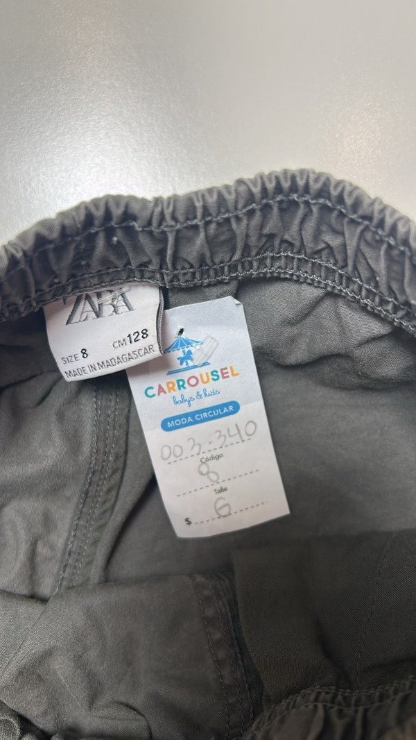 Producto - Short de Gabardina Gris Zara 8 años - 4