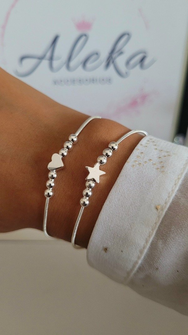 Producto - Pulsera cola ratón de acero blanco