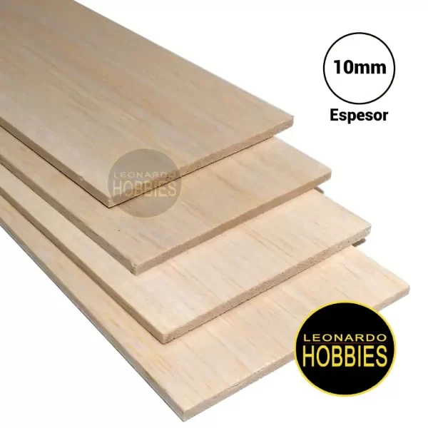 Producto - Plancha de Madera Balsa 7,5cm x 90cm - Espesor 10mm