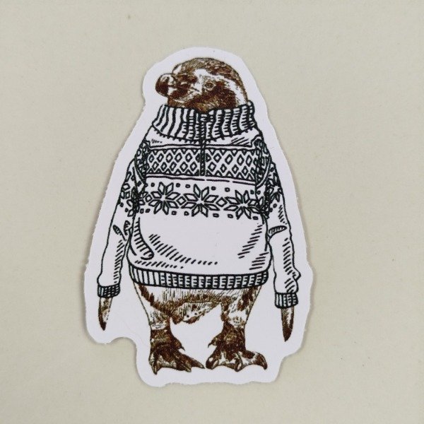 Producto - Sticker pinguino con sweater