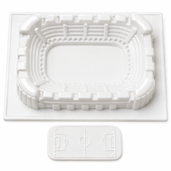 Producto - PLACA CHOCOLATE PLASTICO ESTADIO FUTBOL - 1