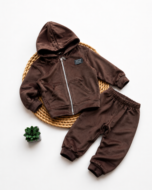 Producto - CONJUNTO DANTE MARRÓN (CAMPERA + PANTALÓN)