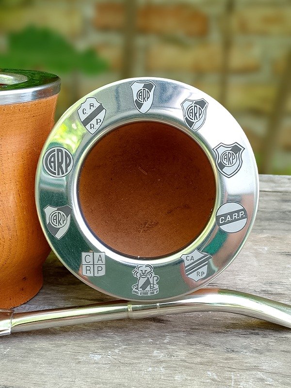 Producto - Mate Camionero escudos DEL MILLO + bombilla color