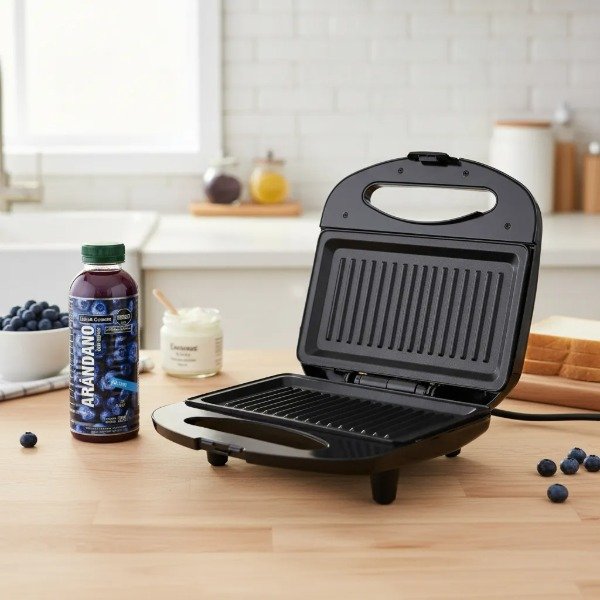 Producto - Sandwichera Eléctrica Panini + Jugo natural Sin Tacc