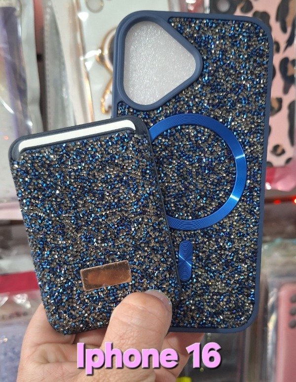 Producto - Fundas cristales con porta tarjeta magnético. IPhone 16 - 2