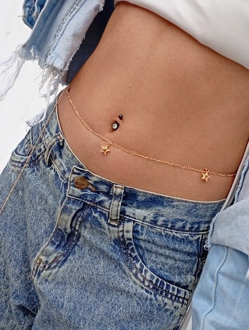 Producto - Belly Chains ESTRELLAS - dorado