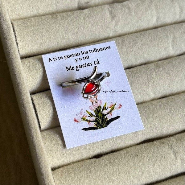 Producto - Anillo de tulipán ROJO 2