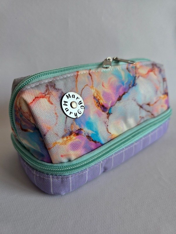 Producto - Cartuchera Donatella Mármol Lila