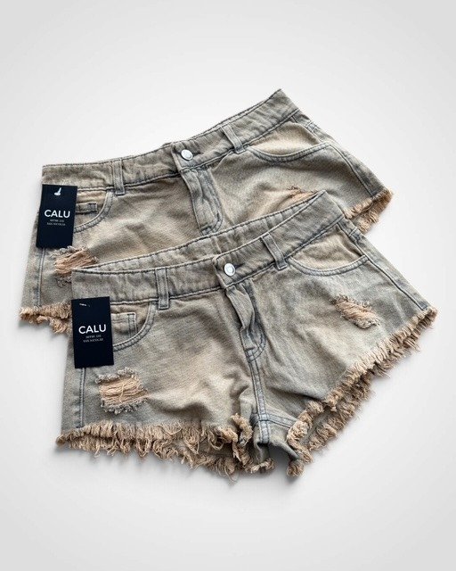 Producto - SHORT DE JEAN TB OXIDO CLARO DESF MELBA 0857