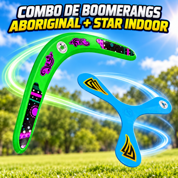 Producto - Combo Boomerang Aboriginal + Boomerang Star Indoor Voodoo - 1