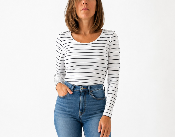 Producto - Remera M.Larga Push Up Rayada T2