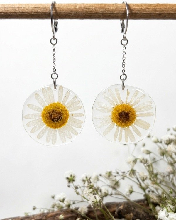 Producto - Aros Margaritas Blancas
