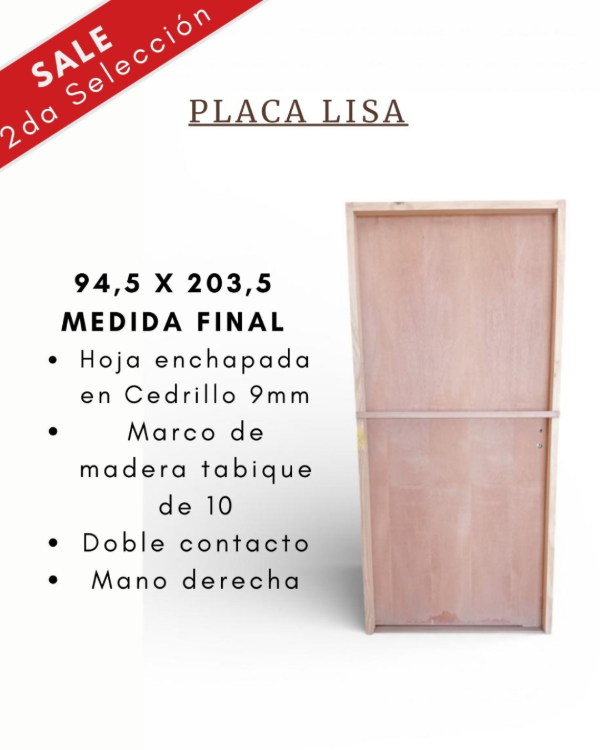 Producto - PUERTA PLACA CEDRILLO