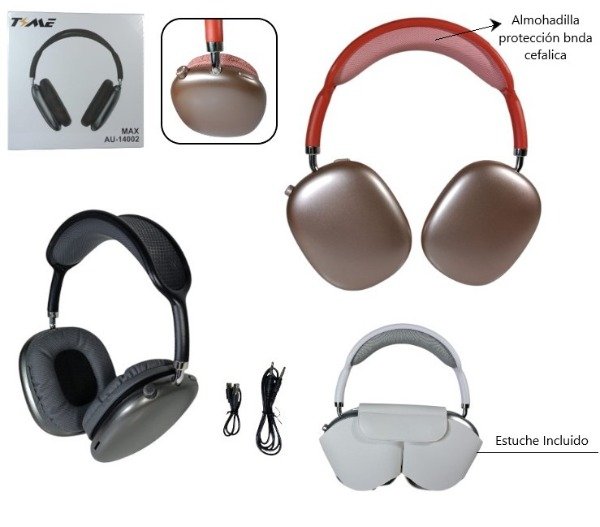 Producto - AURICULAR VINCHA BT MAX TIME (AU-14002)