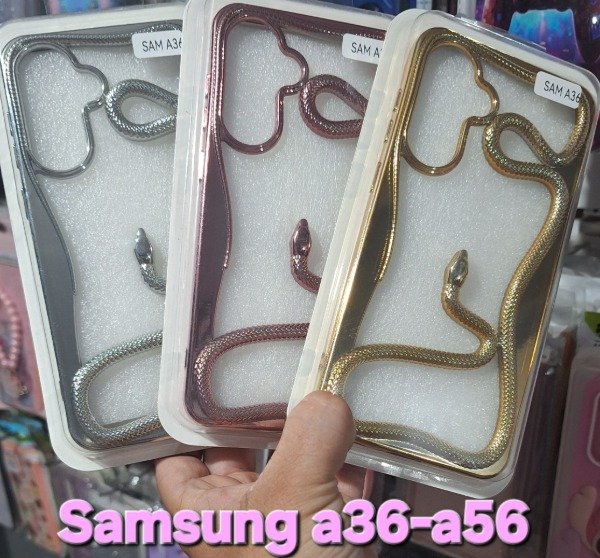 Producto - Fundas luxury serpiente 3d. Samsung a36-a56