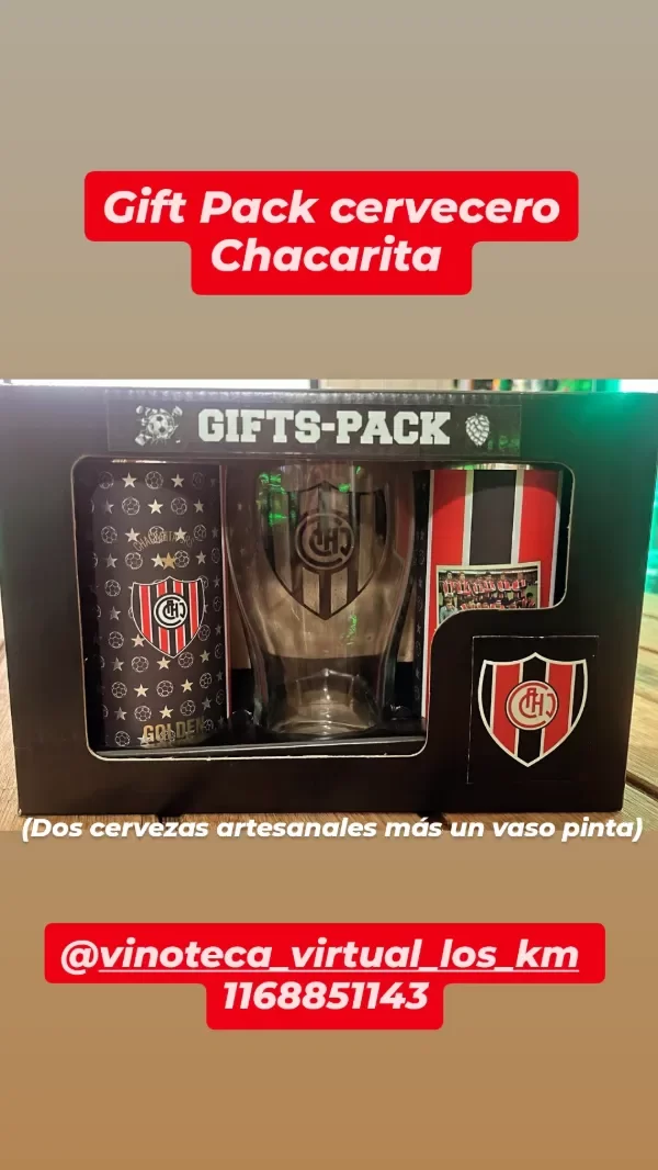 Producto - Gift Pack Cervecero Chacarita Juniors
