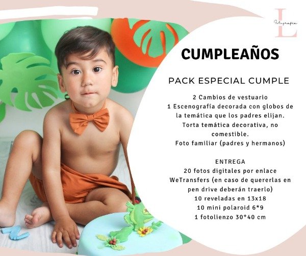 Producto - Sesión CUMPLEAÑOS especial