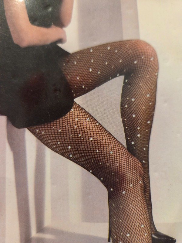 Producto - Panty medias micro red con strass color Negro - 7500 EF