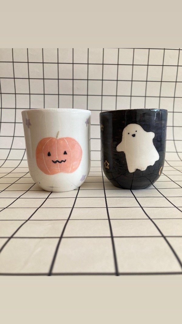 Producto - 2 vasos Halloween. Calabaza - 1