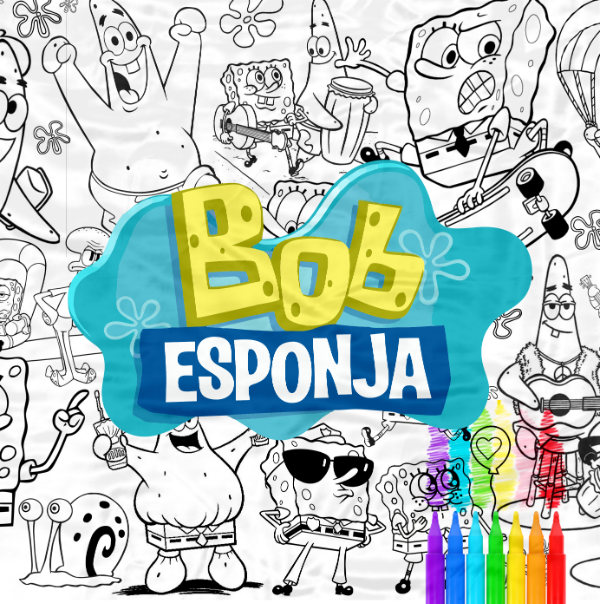 Producto - Lonita para pintar "Bob esponja"
