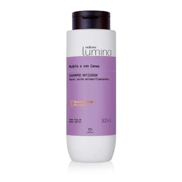 Producto - Shampoo Matizador (cabellos rubios o con canas) 300ml - Lumina
