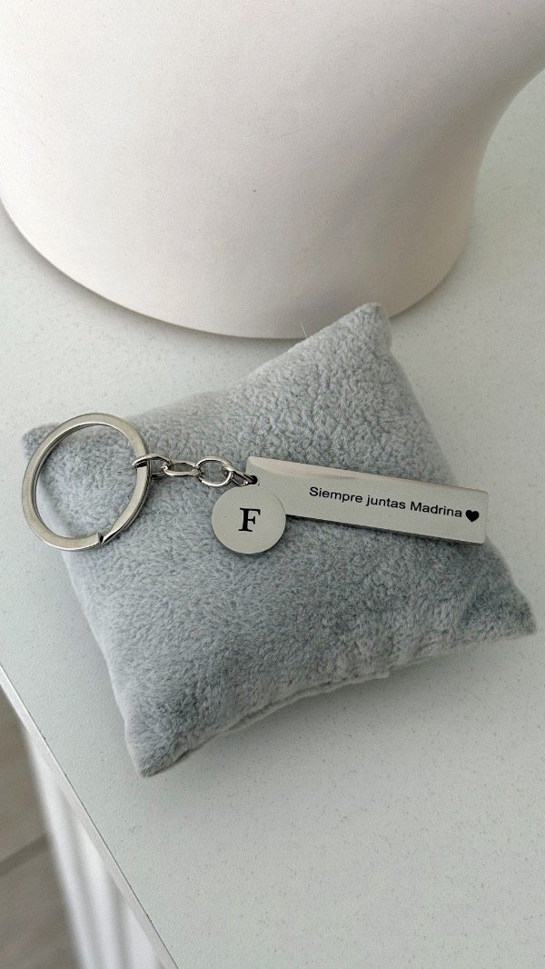 Producto - Llavero doble grabado ACERO - 0