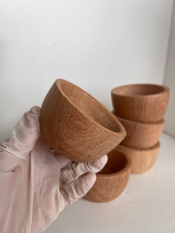 Producto - Cuenco lijado y barnizado 8x4cm aprox - 0