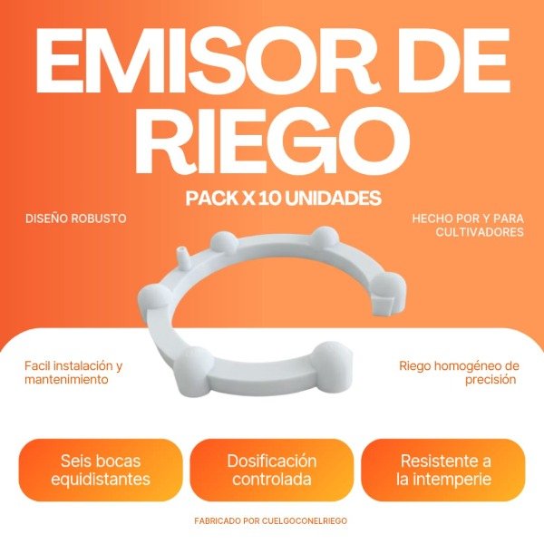 Producto - Emisor de riego PACK x 10 unidades