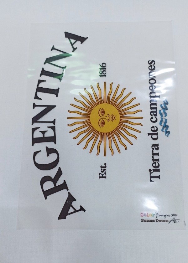 Producto - Transfer Termotransferible ARG308