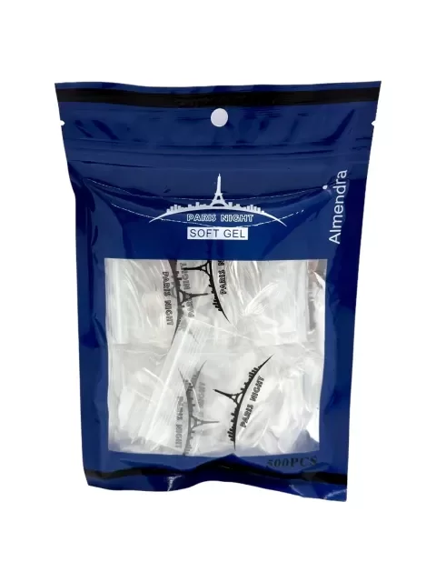 Producto - BE104235 PACK X500 TIPS SOFT GEL ON PARIS NIGHT ALMENDRA
